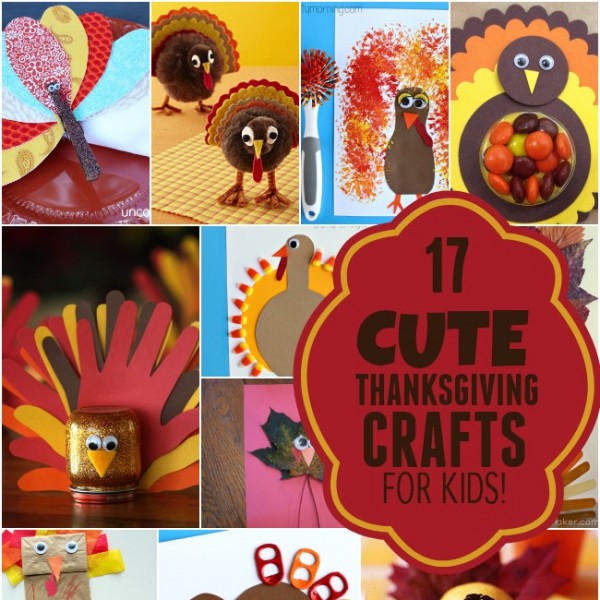 17 Cute Thanksgiving Crafts for Kids | Spaceships and Laser Beams