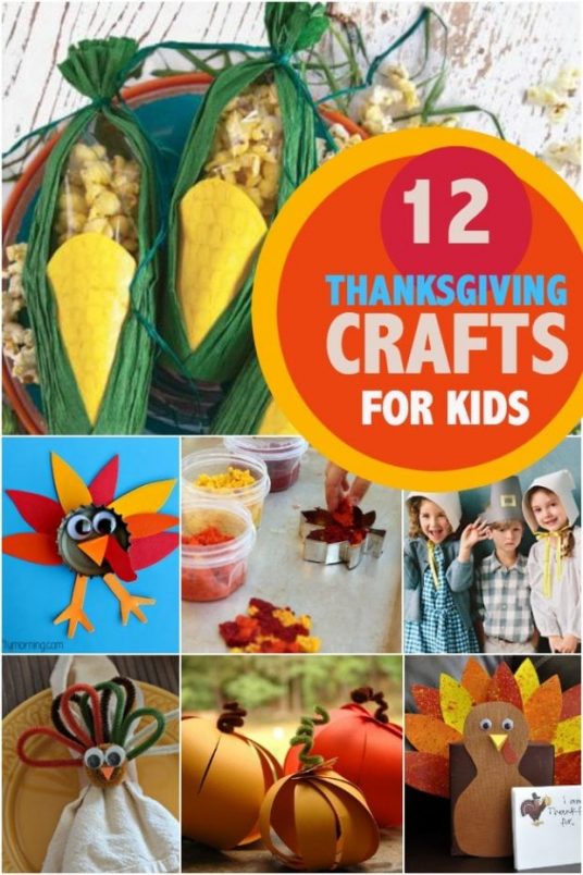 11 Thanksgiving Handprint and Footprint Crafts - Spaceships and Laser Beams