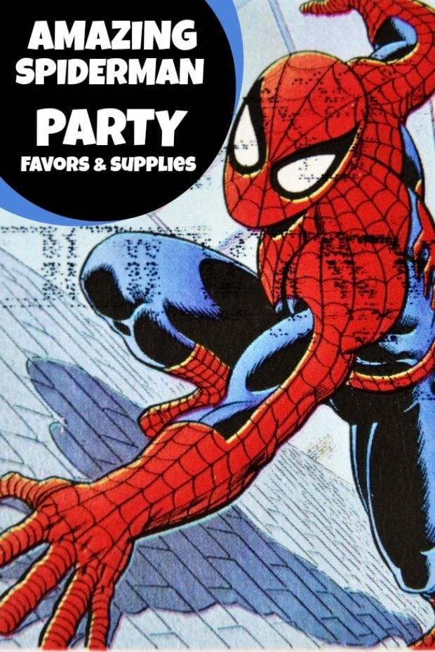 24 Spiderman Birthday Party Favors & Supplies - Spaceships and Laser Beams