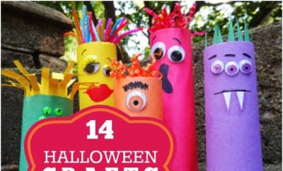 14 Halloween Kids' Crafts Made from Toilet Paper Rolls - Spaceships and