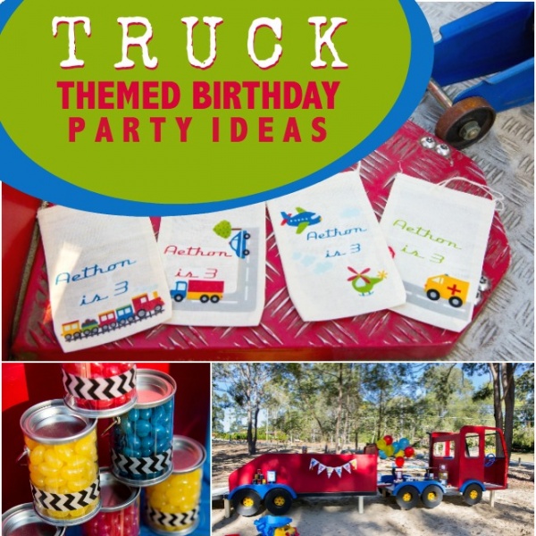 A Truck Themed Boy s 3rd Birthday Party | Spaceships and Laser Beams