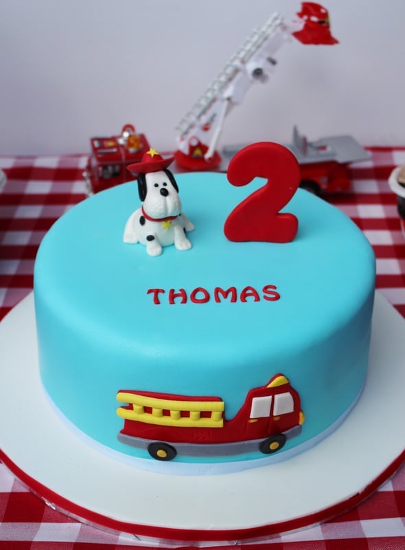 Boys Fireman Themed Birthday Party Food Cake Ideas