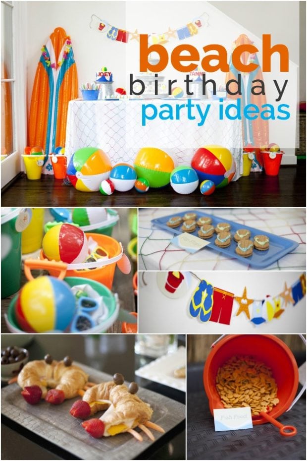 Beach Party Inspirations - Birthday Party Ideas for Kids