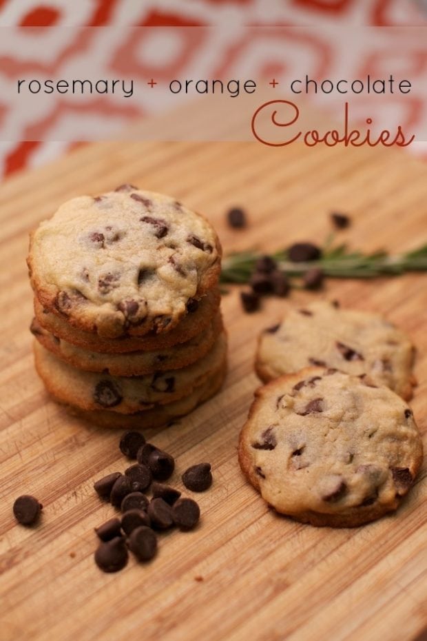 Rosemary & Orange Chocolate Chip Cookies