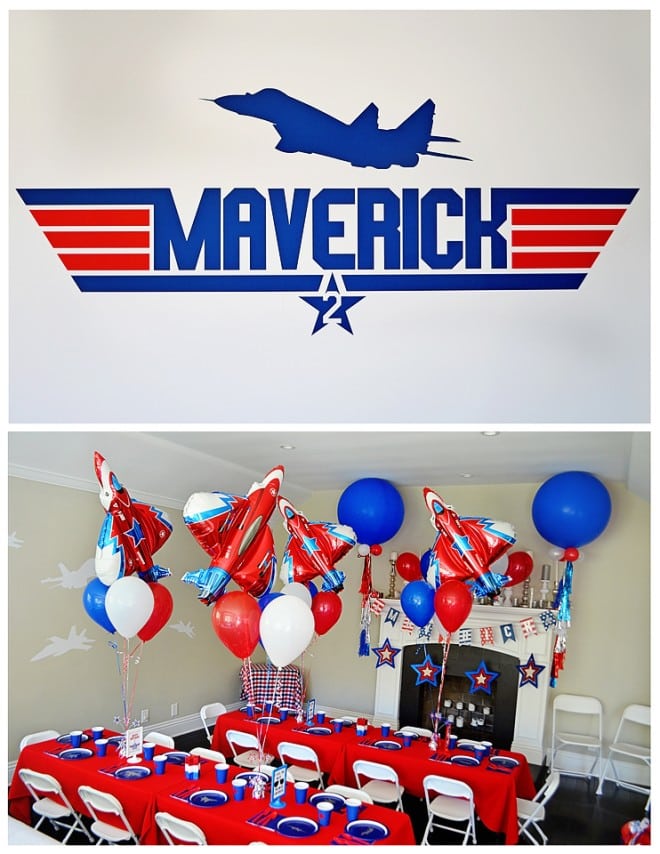 Boy's Top Gun Birthday Party Ideas