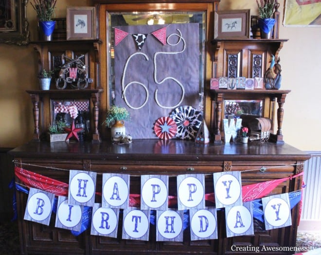 Western Themed Cowboy Birthday Party Dessert Table Ideas