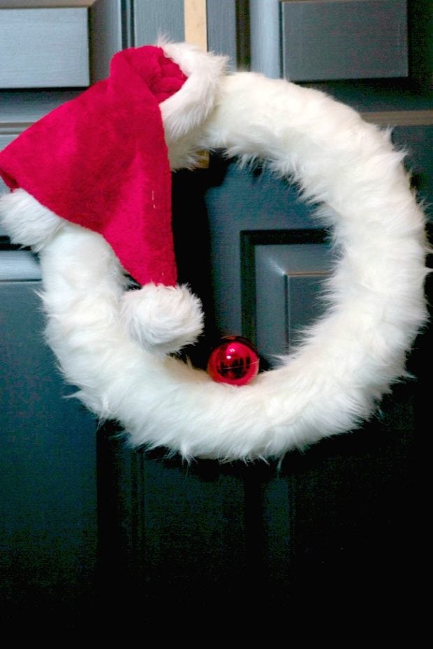 Santa Wreath Idea