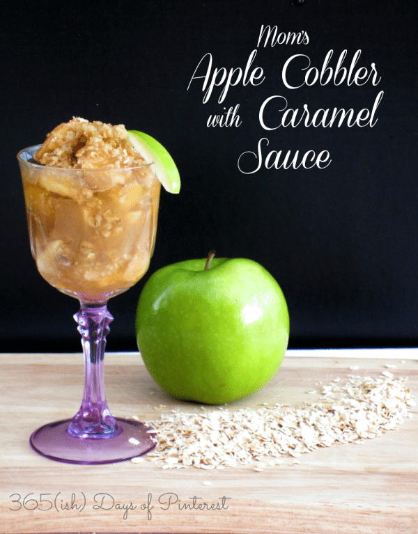 14 Apple Cobbler with Caramel Sauce