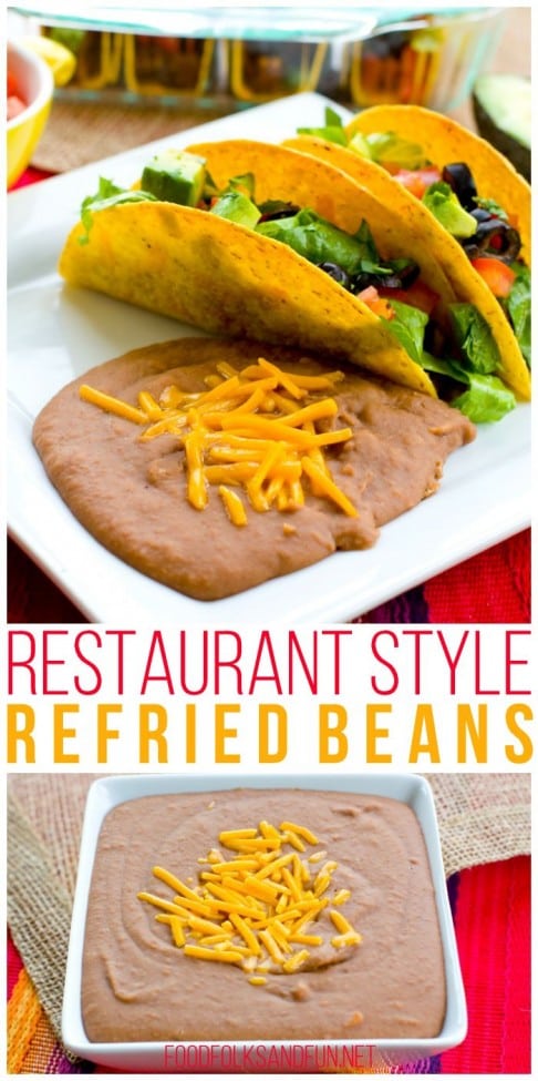 Restaurant Style Refried Beans