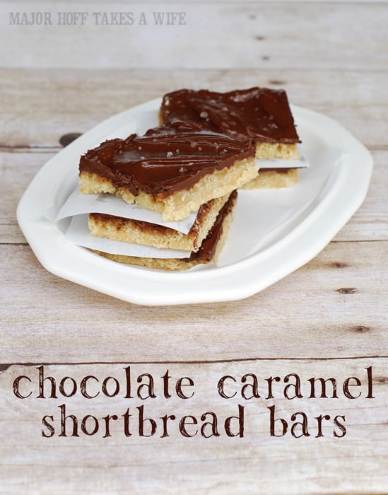 15 Salted Caramel Chocolate Shortbread Squares