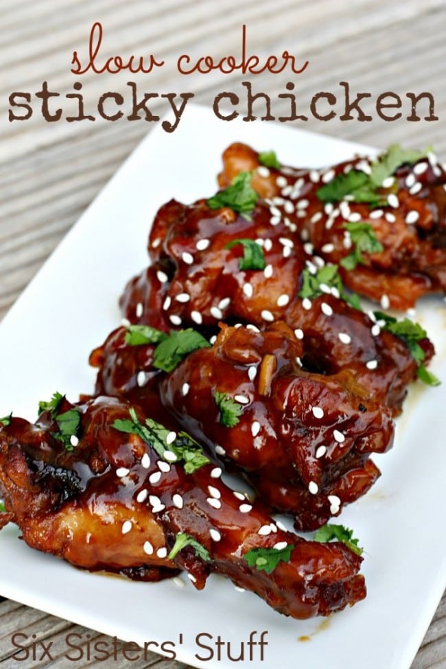 Slow Cooker Sticky Chicken