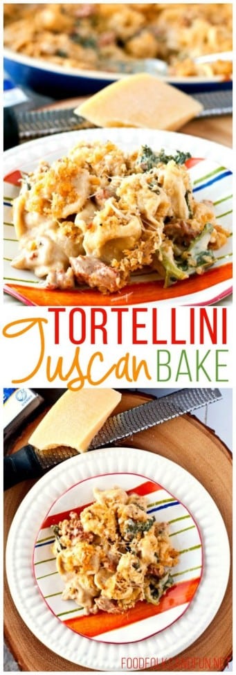 Creamy Tortellini Tuscan Bake