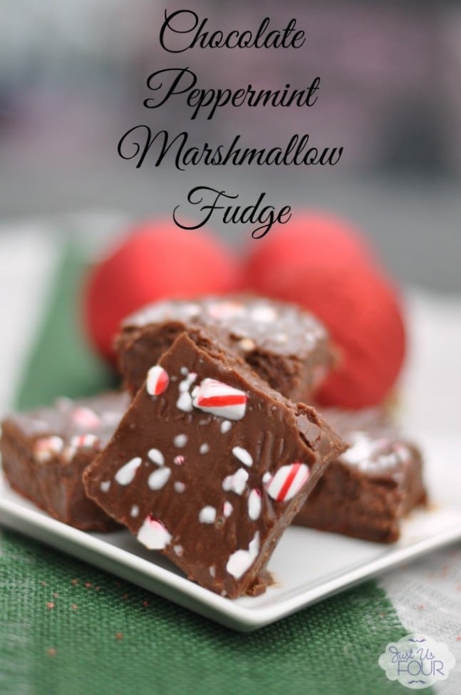 2 Peppermint Marshmallow Fudge