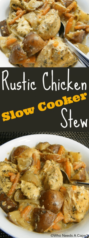 Rustic Chicken Slow Cooker Stew