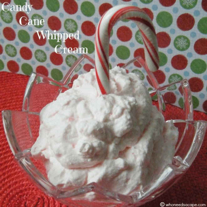 22 Candy Cane Whipped Cream