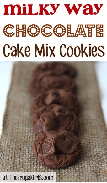 Milky Way Chocolate Cake Mix Cookies