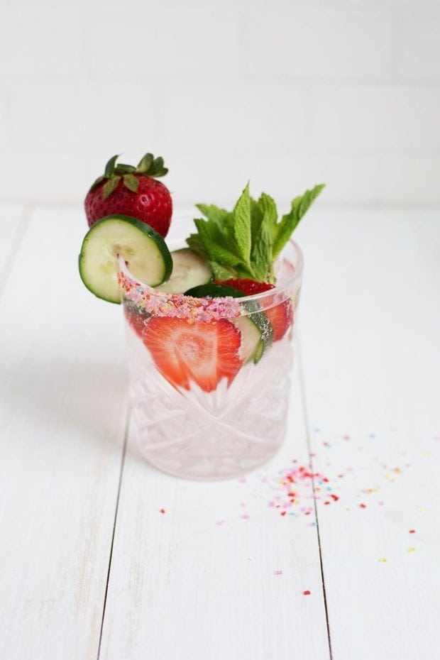 Strawberry Cucumber Limeade