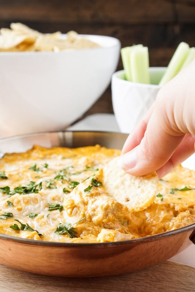 Baked Buffalo Chicken Dip