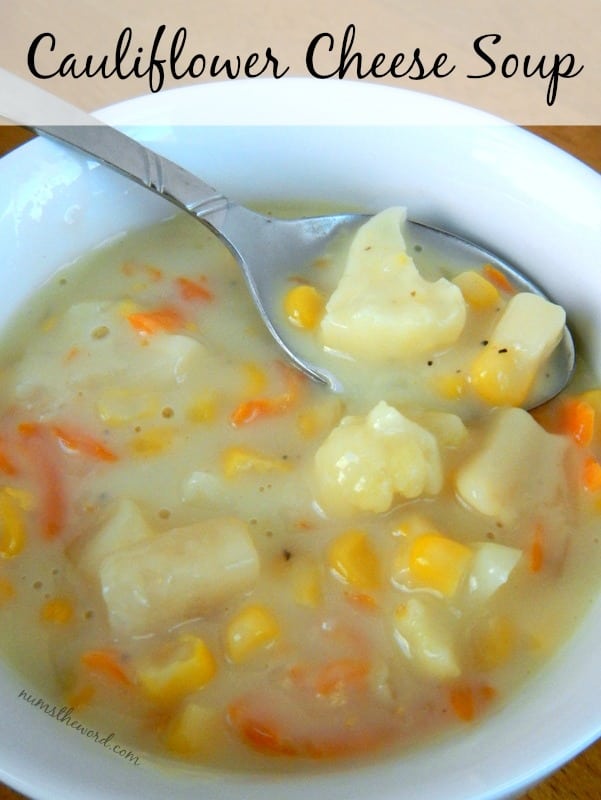 Easy Cauliflower Cheese Soup