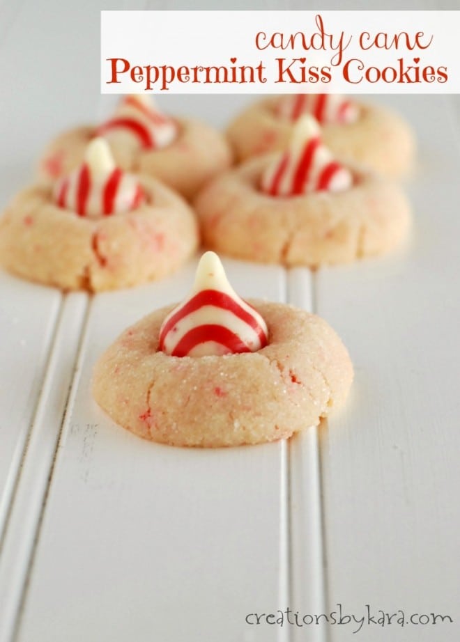 7 Candy Cane Peppermint Kiss Cookies