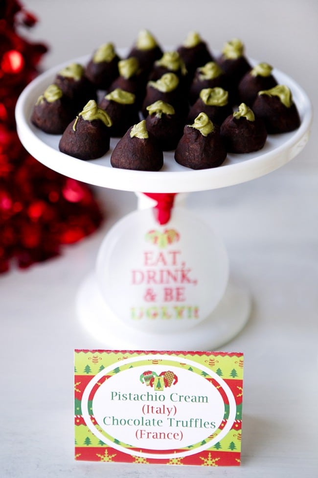 Ugly Sweater Party Food Chocoalte Truffles