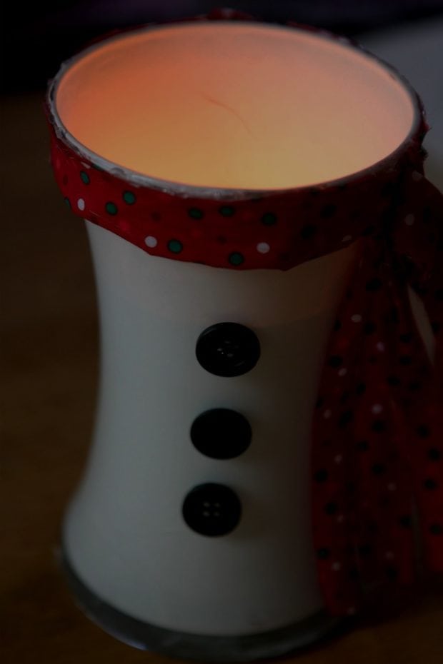 Holiday DIY: Snowman Candle Holder - Spaceships and Laser Beams