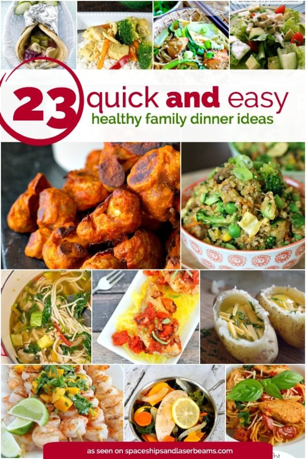 23 Quick and Easy Healthy Family Dinner Ideas - Spaceships and Laser Beams