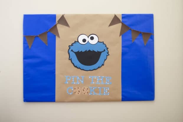 Pin the Cookie on Cookie Monster Game