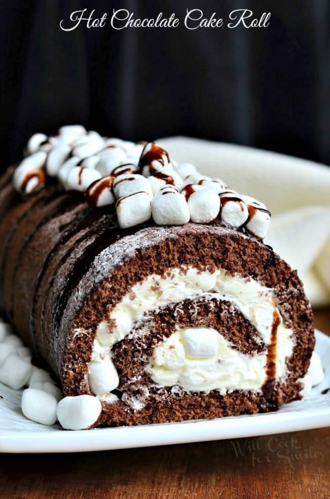 Favorite Hot Chocolate cake roll