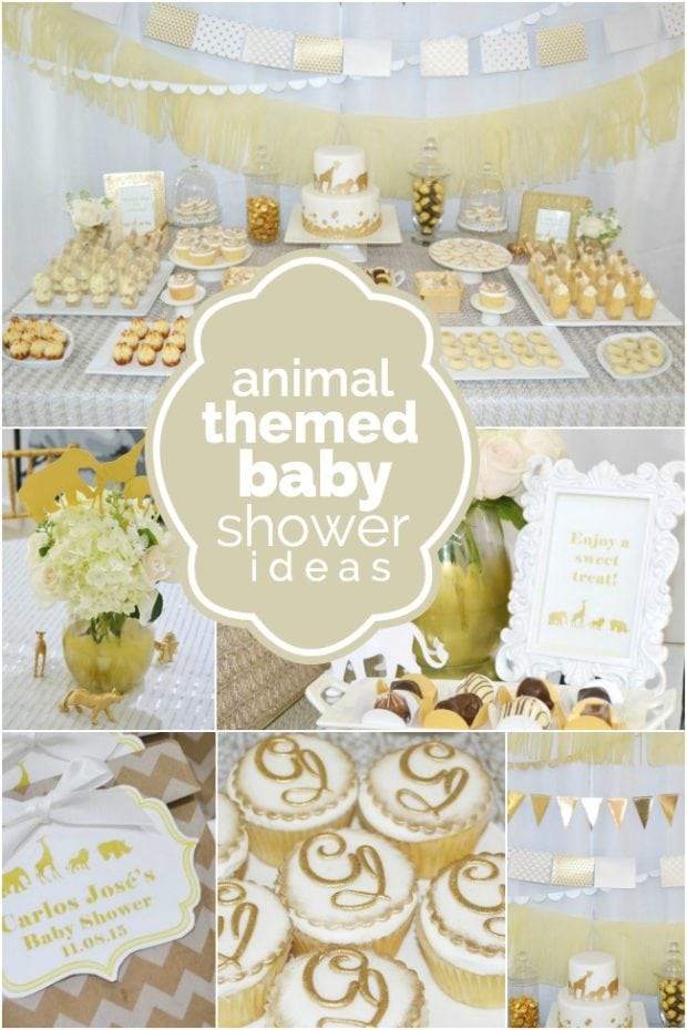 A Golden Safari Themed Baby Shower - Spaceships and Laser Beams