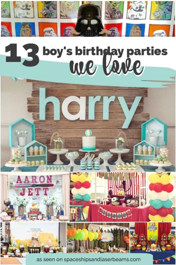 13 Cool Boy's Birthday Parties We Love - Spaceships and Laser Beams