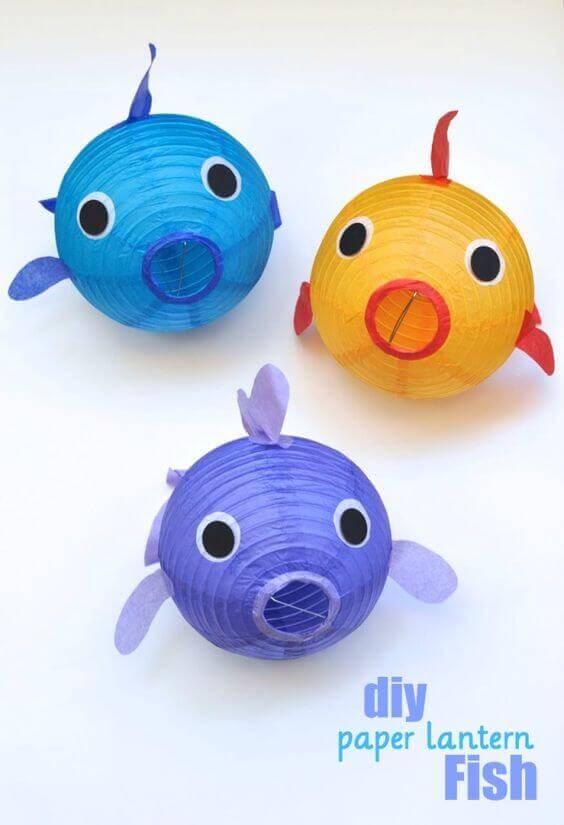 DIY Paper Lantern Fish