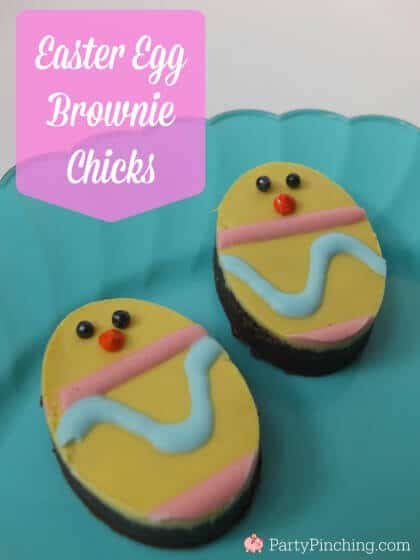 Easter Egg Brownie Chicks