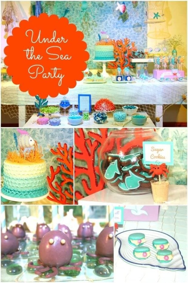 Under the sea centerpiece, under the sea decorations, under the sea party,  Under the sea It's a boy, Under the sea sticks