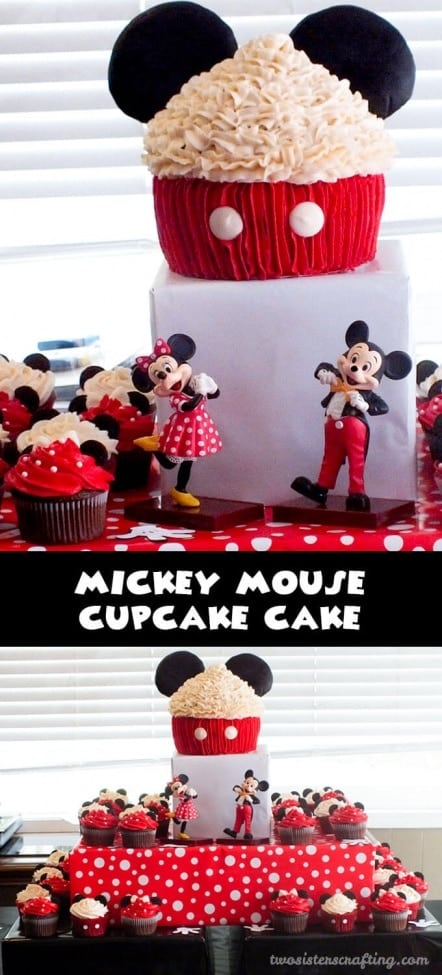 22 Mickey Mouse Cupcake Cake