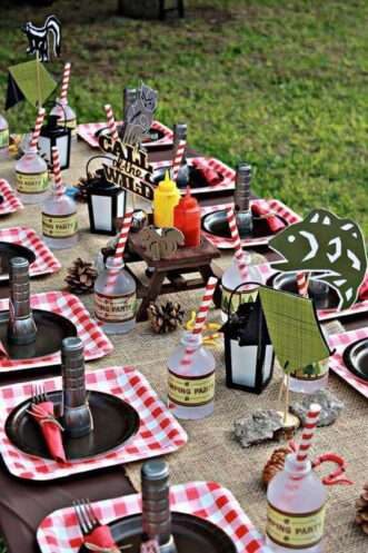 23 Awesome Camping Party Ideas - Spaceships and Laser Beams