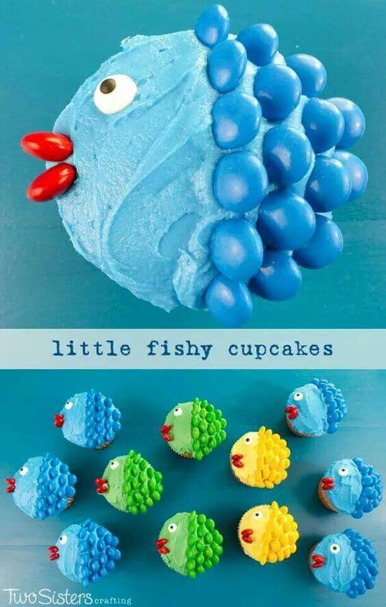 Little Fishy Cupcakes