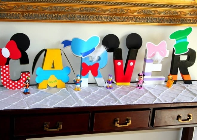 8 Mickey Mouse Name Letters