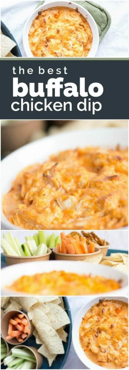 This Buffalo Chicken Dip Recipe is easy to make and delicious -- the perfect appetizer idea for your party!