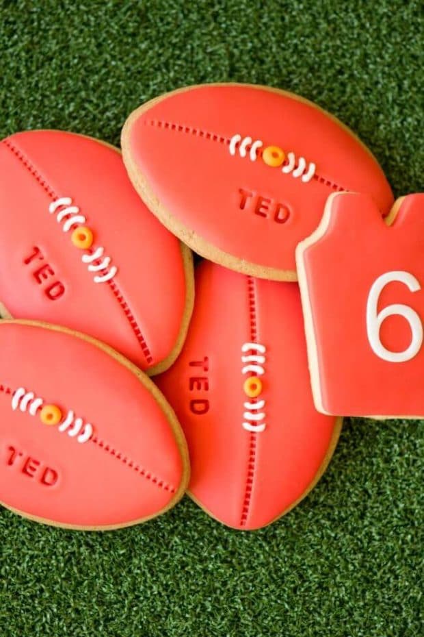 football-birthday-party-decorated-cookies