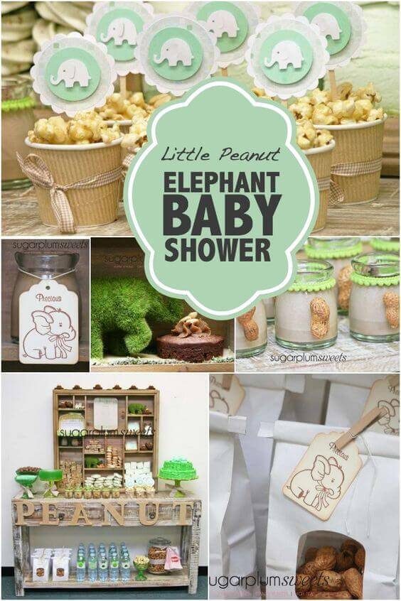 Little Peanut Elephant Baby Shower