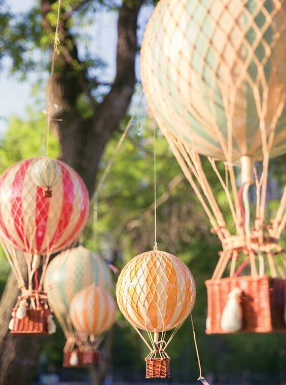 Hot Air Balloon Party Backdrop