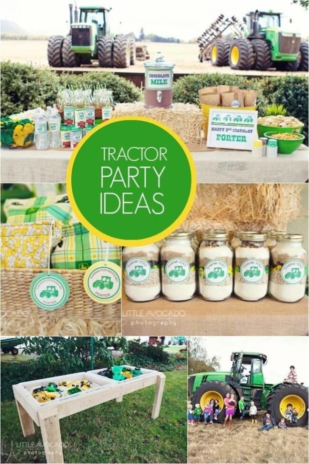 Boys Tractor Themed Birthday Party