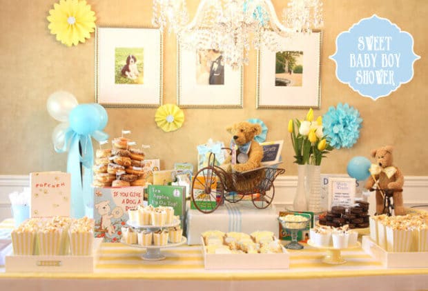 storybook themed baby boy shower