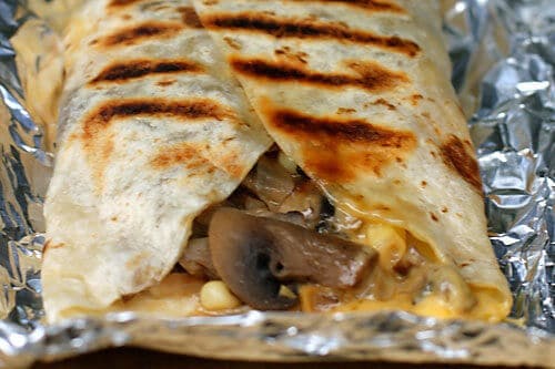 These campfire quesadillas are delicious and easy.