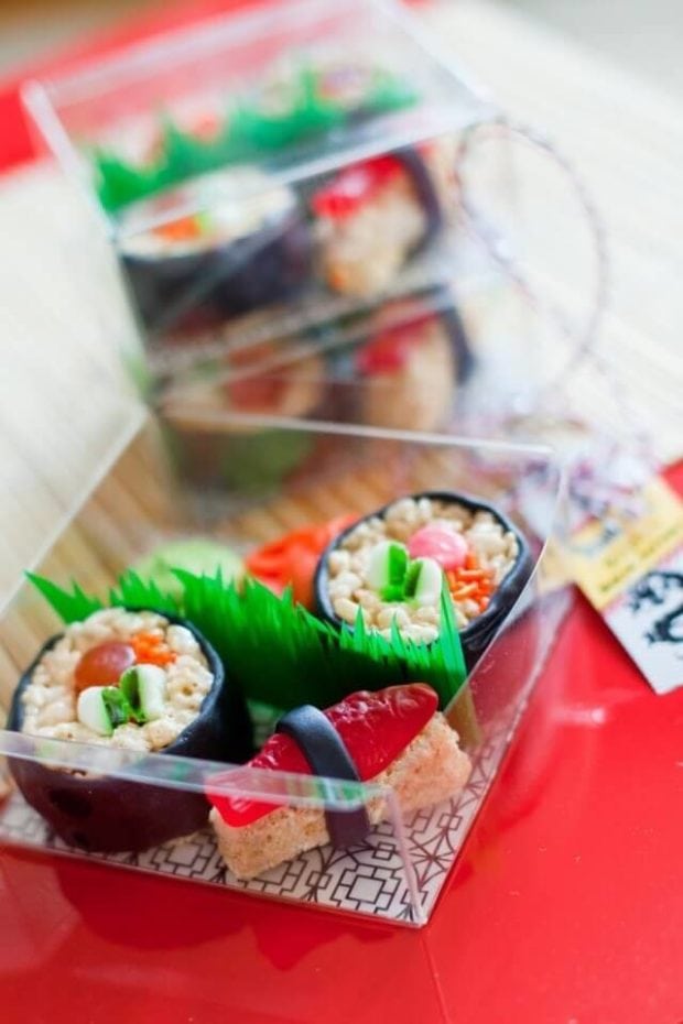 This delightful candy sushi will impress your guests.