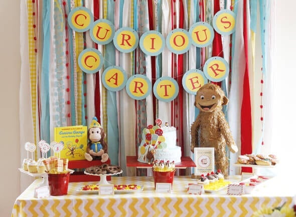  Curious George Dessert Table