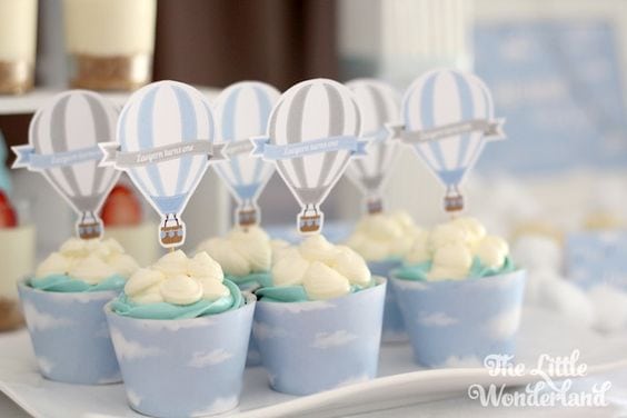 Hot Air Balloon Cupcakes