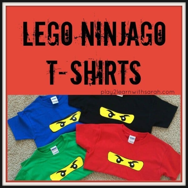 These clever Lego Ninjago T-shirts will make for delightful party favors.