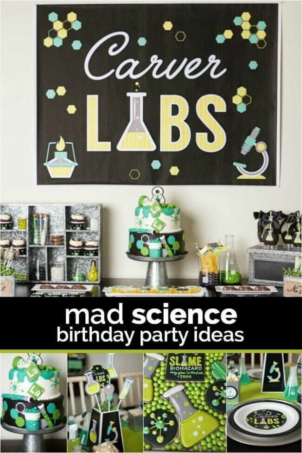 Boys Science Themed Birthday Party